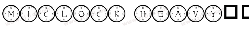 MiClock Heavy字体转换